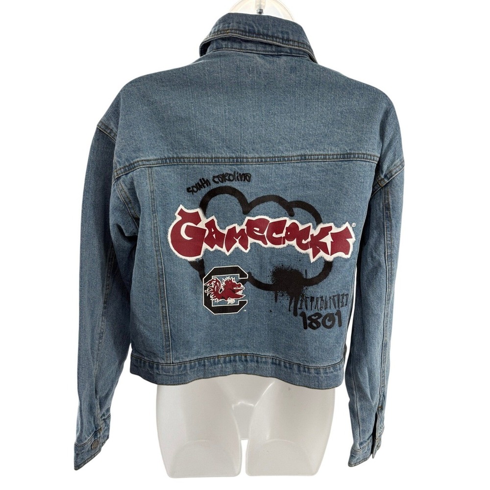 WEAR Erin Andrews South Carolina Gamecocks Denim Jacket Womens Small NEW
